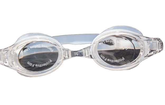 Clear Swim Goggles (White Strap) - Image 2